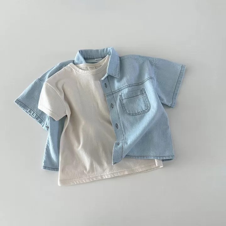 2 Pieces Set Baby Kid Unisex Solid Color Tops And Shorts Wholesale 24030126