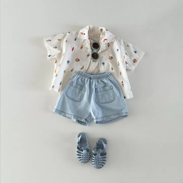 2 Pieces Set Baby Kid Unisex Solid Color Tops And Shorts Wholesale 24030126