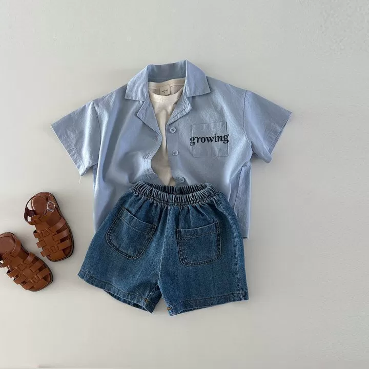 2 Pieces Set Baby Kid Unisex Solid Color Tops And Shorts Wholesale 24030126