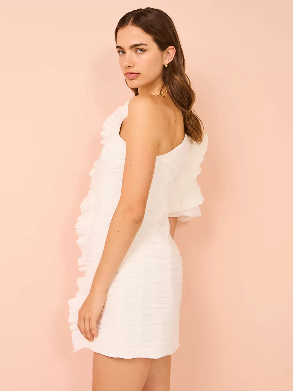 Acler Ascot Mini Dress in Ivory