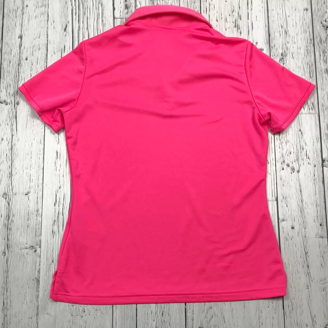 Adidas pink golf shirt - Hers M