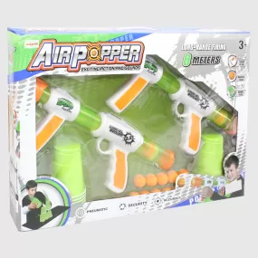 Air Popper Shooting Gun – 20 Foam Balls