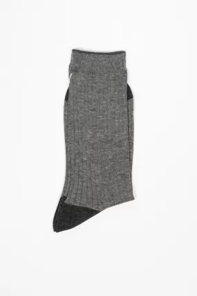 ANP-121 Rib Socks Grey