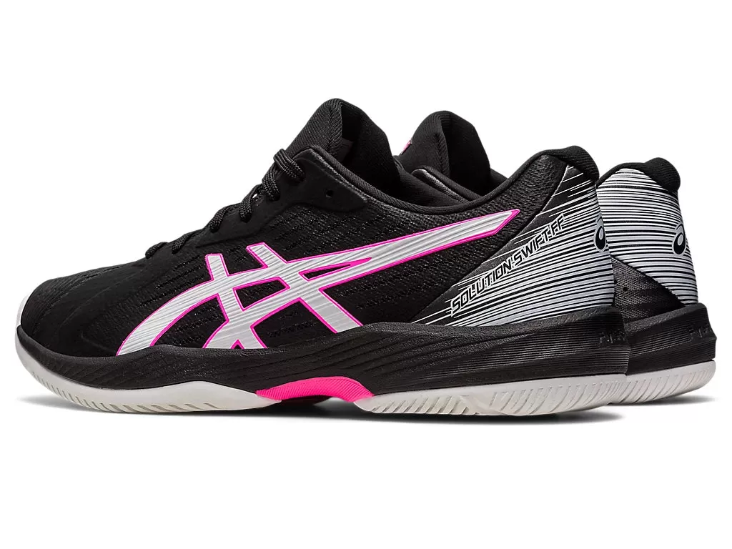 Asics Solution Swift FF Tennis Shoe - Black/Hot Pink