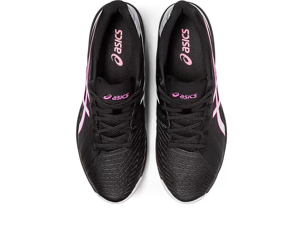 Asics Solution Swift FF Tennis Shoe - Black/Hot Pink