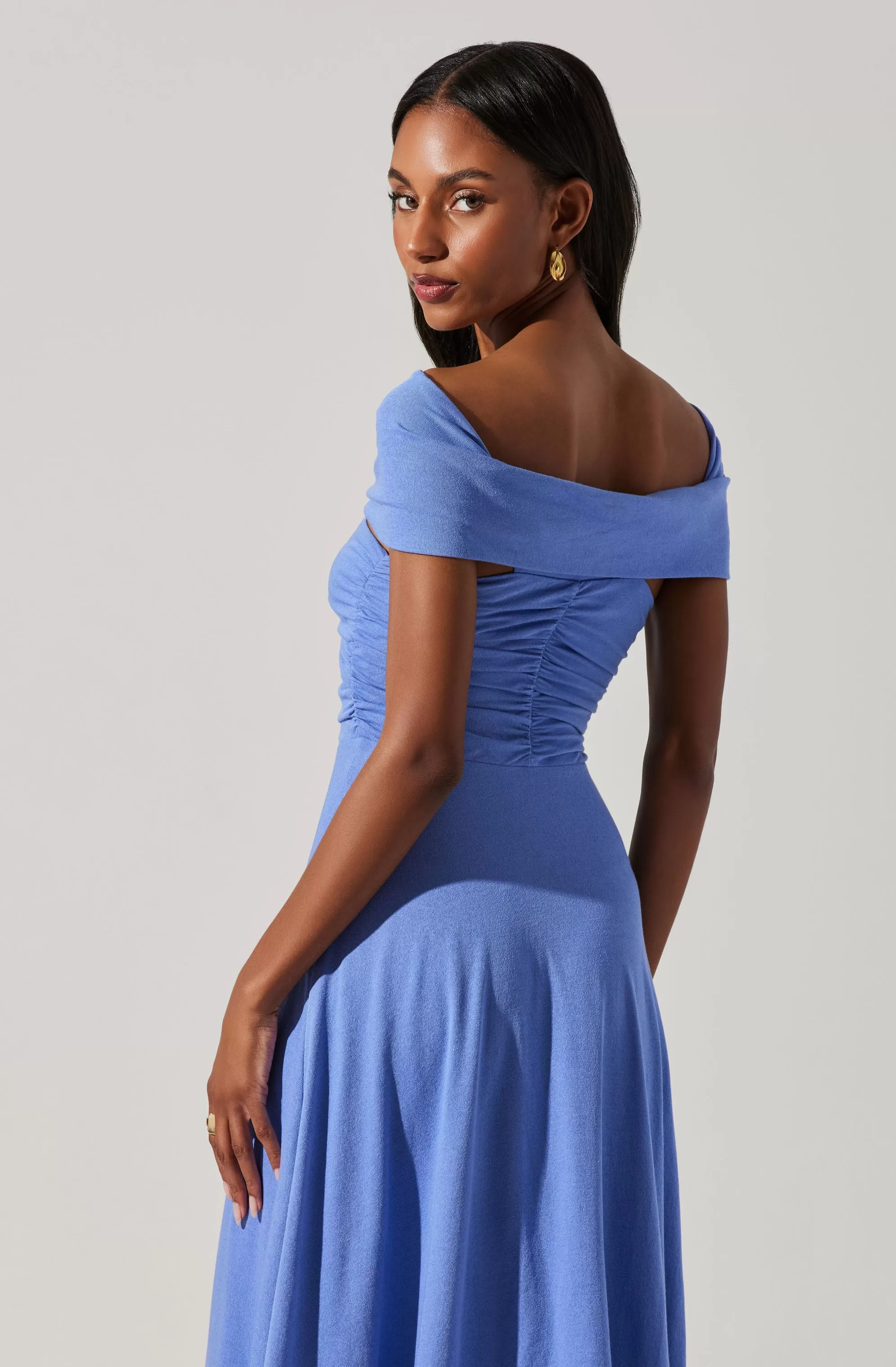 Balto Off Shoulder Midi Dress