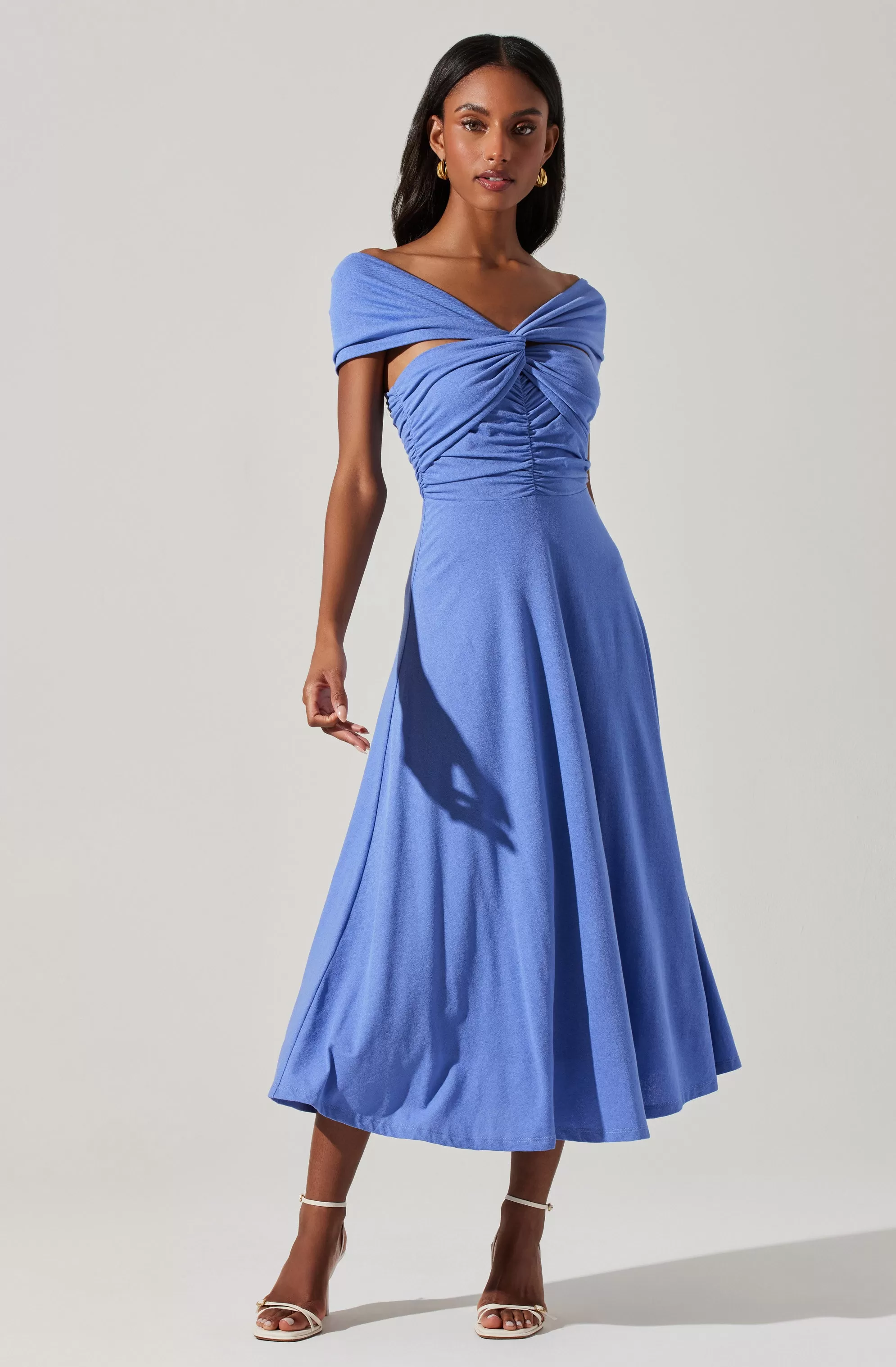 Balto Off Shoulder Midi Dress