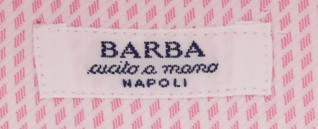 Barba Napoli Pink Shirt - 16 US / 41 EU