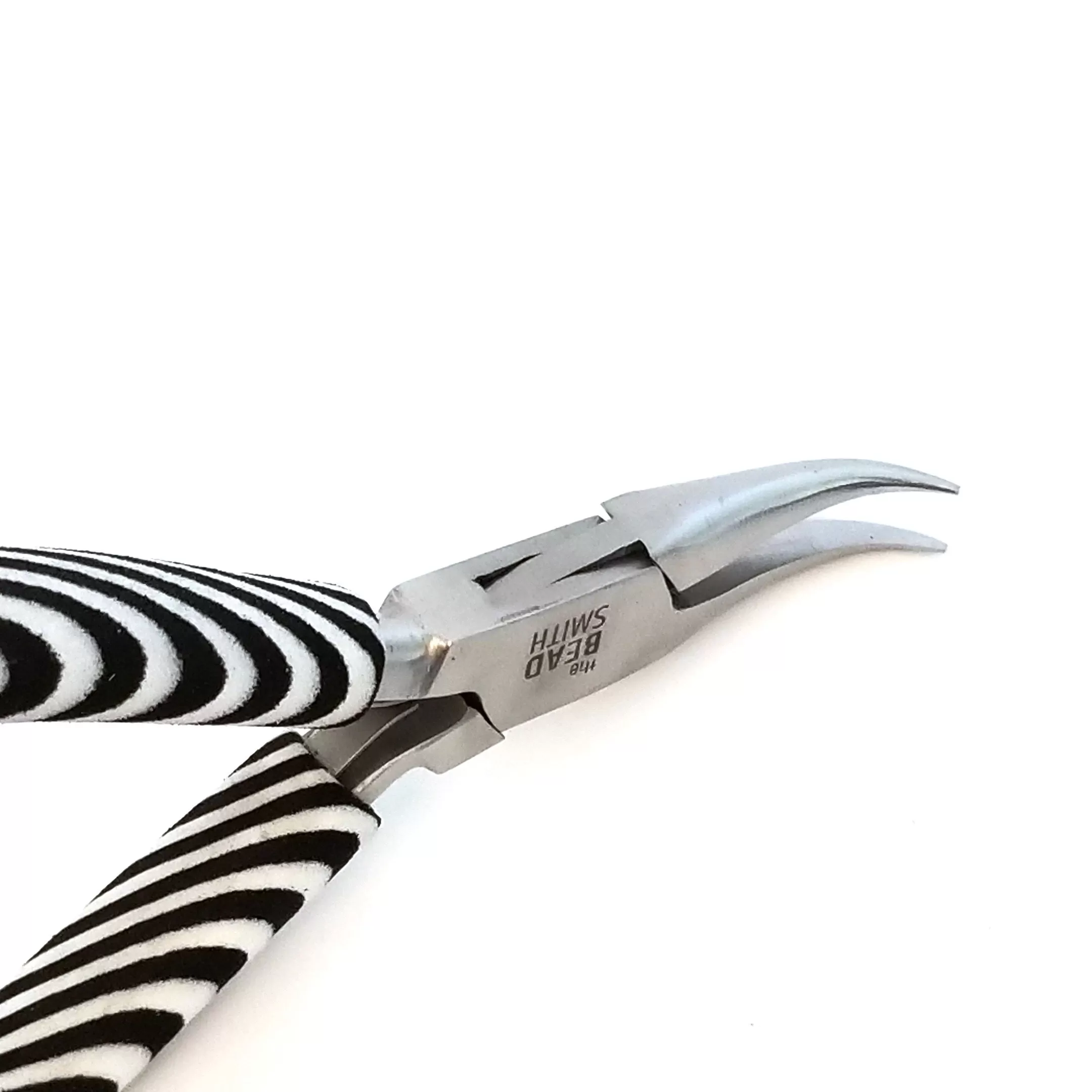 Bent Nose Pliers, Zebra Tools, Black and White, PLZ8 13