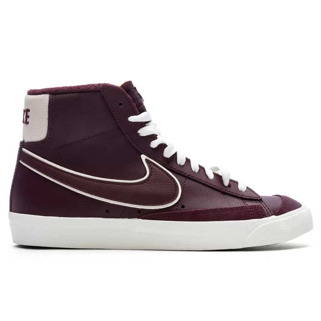 Blazer Mid '77 PRM - Night Maroon/Night Maroon/Sail