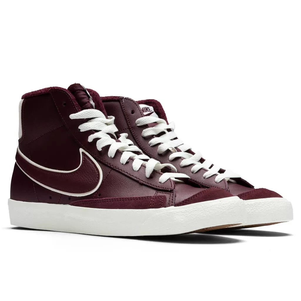 Blazer Mid '77 PRM - Night Maroon/Night Maroon/Sail