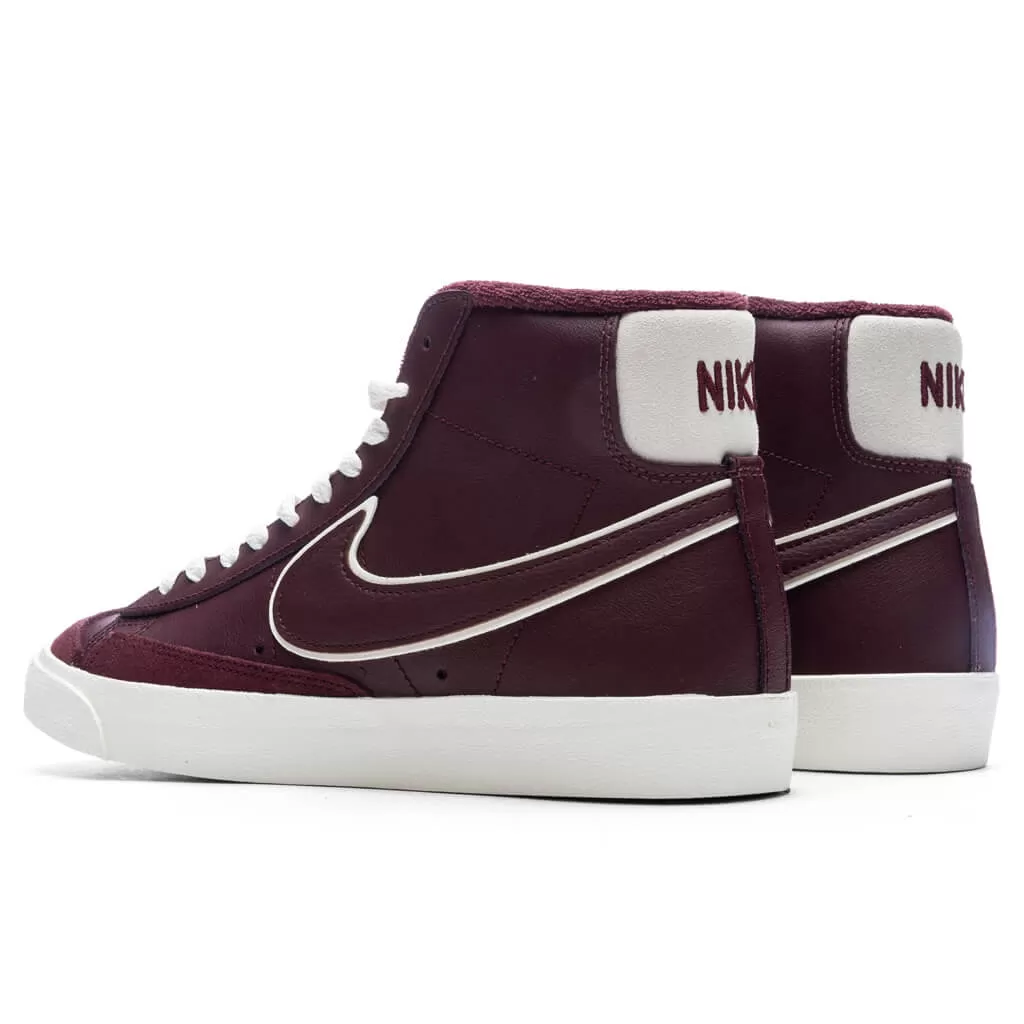 Blazer Mid '77 PRM - Night Maroon/Night Maroon/Sail