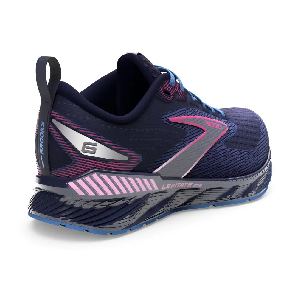 'Brooks' Women's Levitate GTS 6 - Peacoat / Pink Lady / Lilac Rose