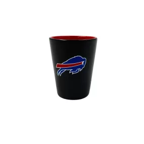 Buffalo Bills Black With Charging Buffalo 2 oz Shot Glass