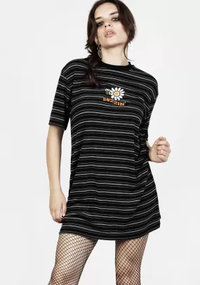 Buzzin Stripe Tee Dress