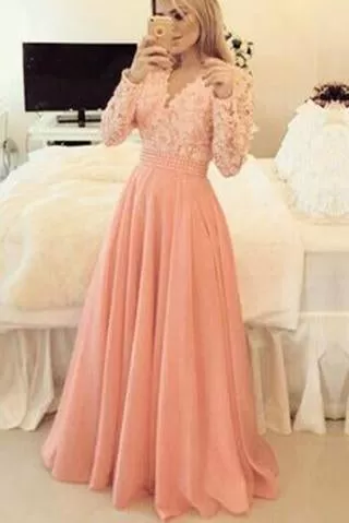 Charming Prom Dress Long Sleeve Prom Dress Formal Elegant Prom Dresses