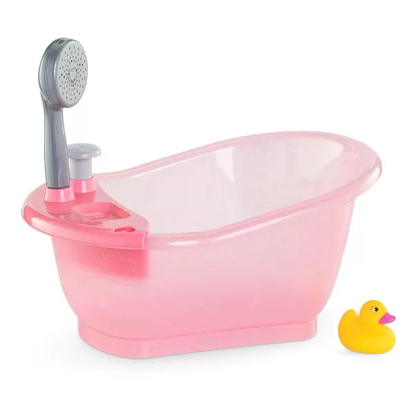 Corolle Baby Doll Bathtub & Shower for 12 / 14 Doll - Pink