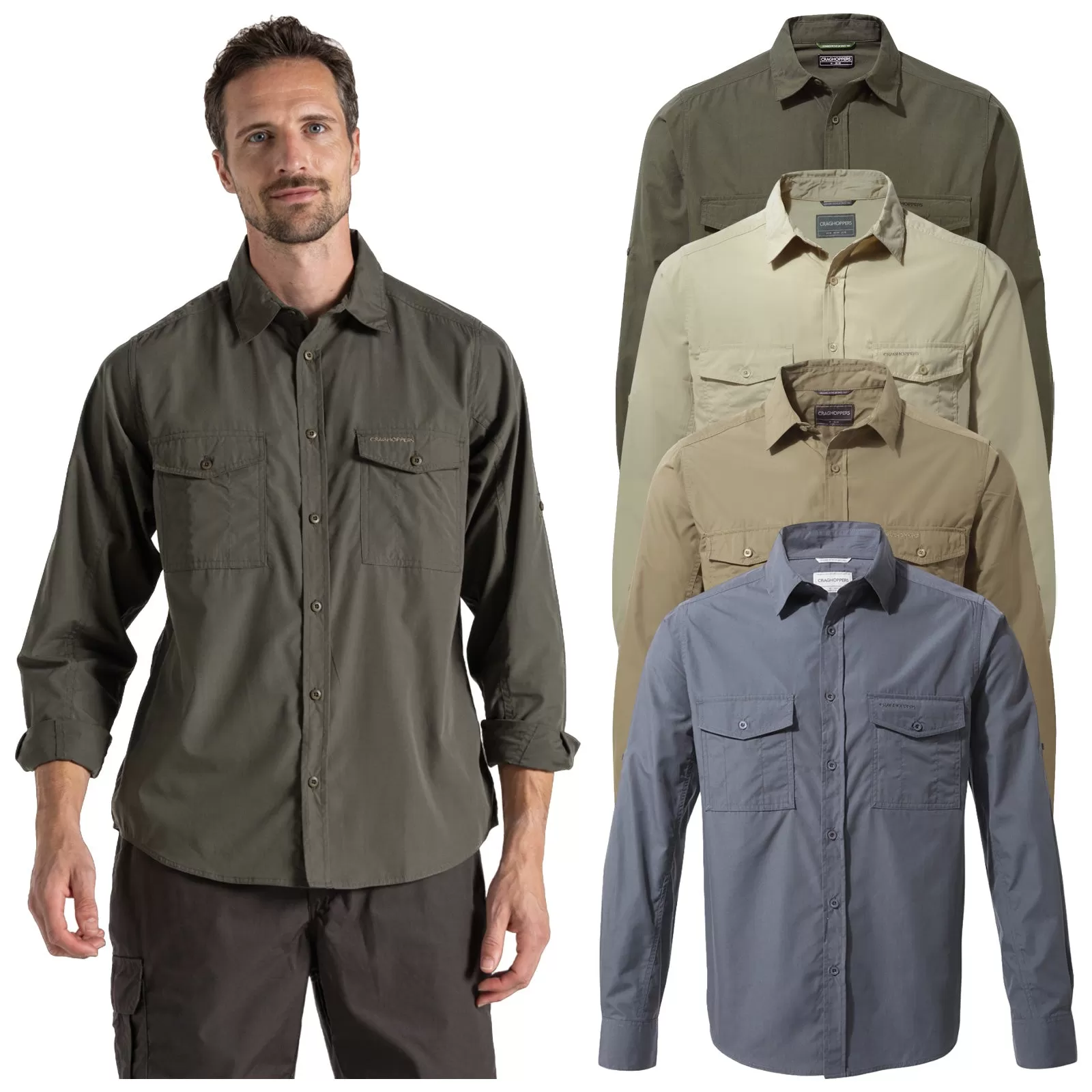 Craghoppers Mens Kiwi Long Sleeve Shirt