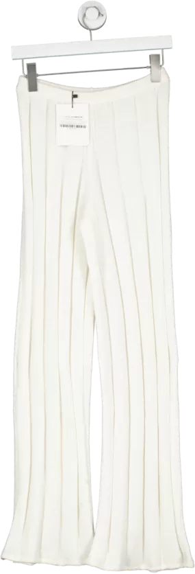 DISSH Emery Off White Wide Leg Trousers UK S