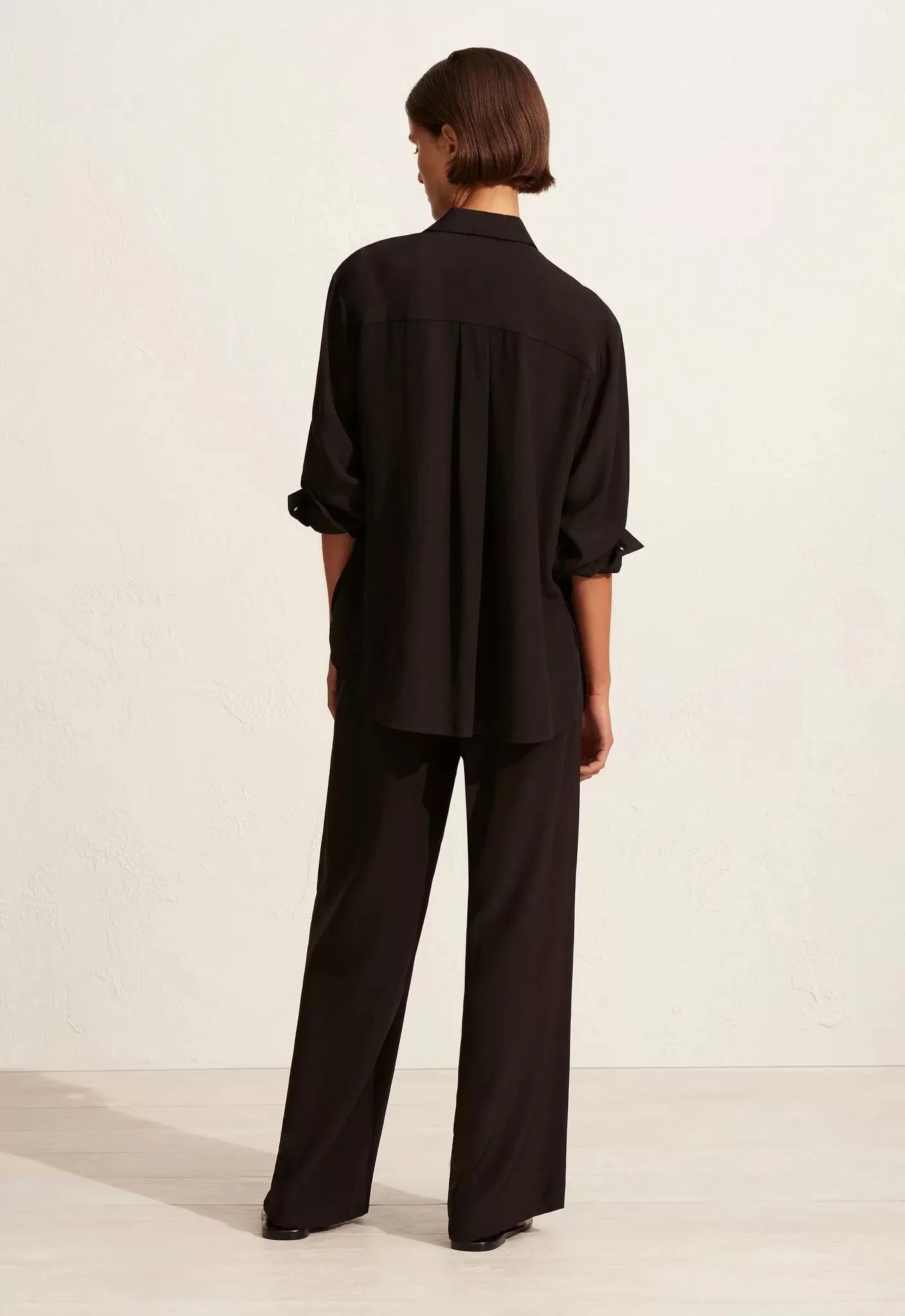 DRAWSTRING TROUSER-BLACK