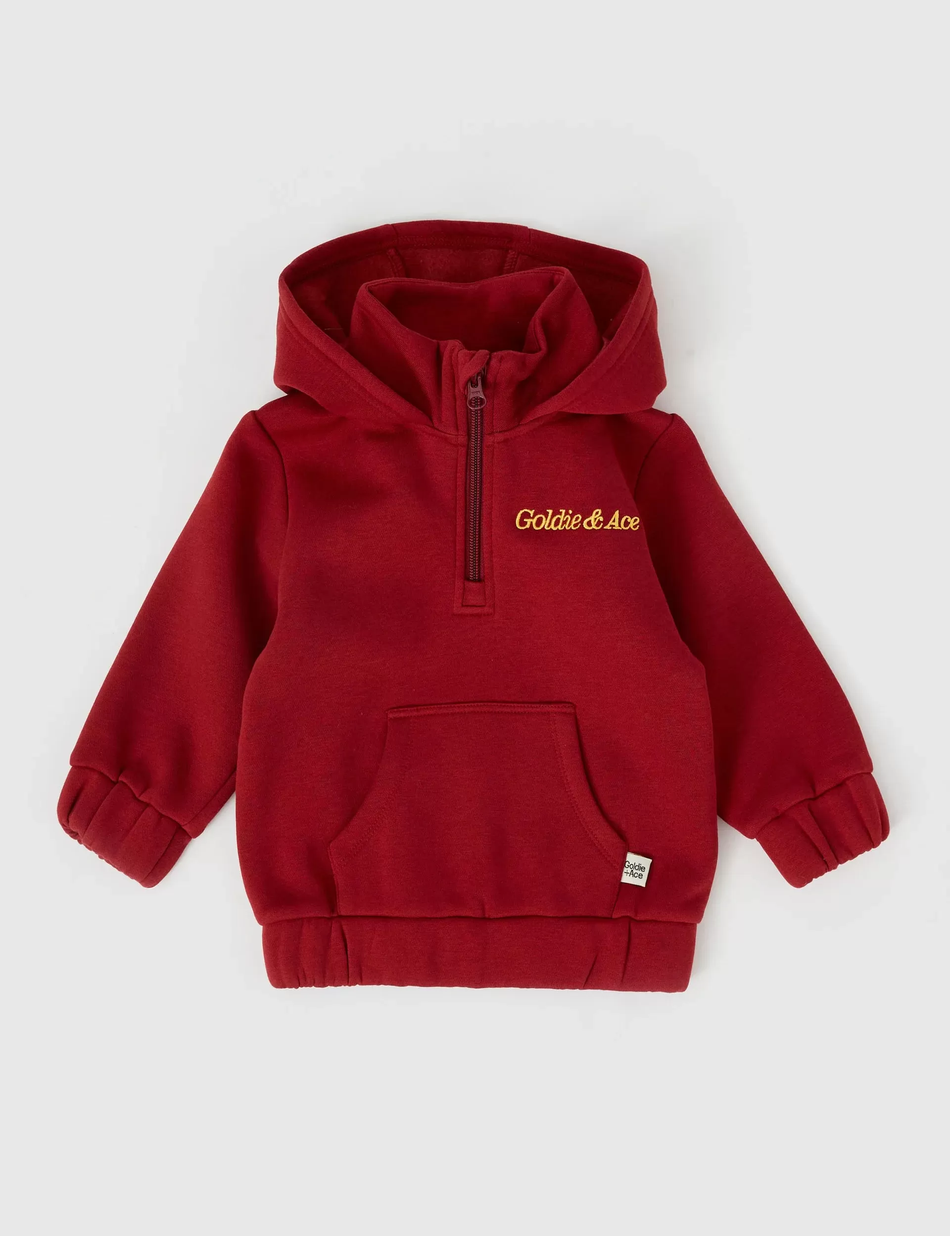 Dylan Hooded Sweater - Brick Burgundy