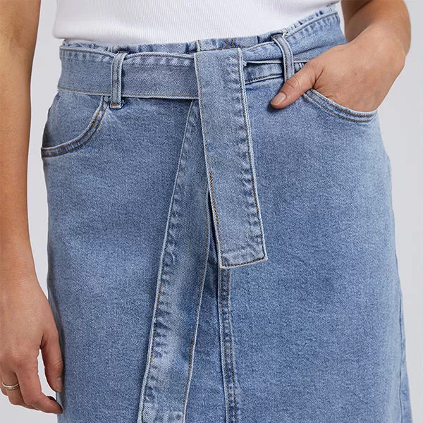 Emily Denim Skirt - Light Blue Wash