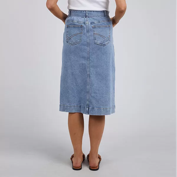 Emily Denim Skirt - Light Blue Wash