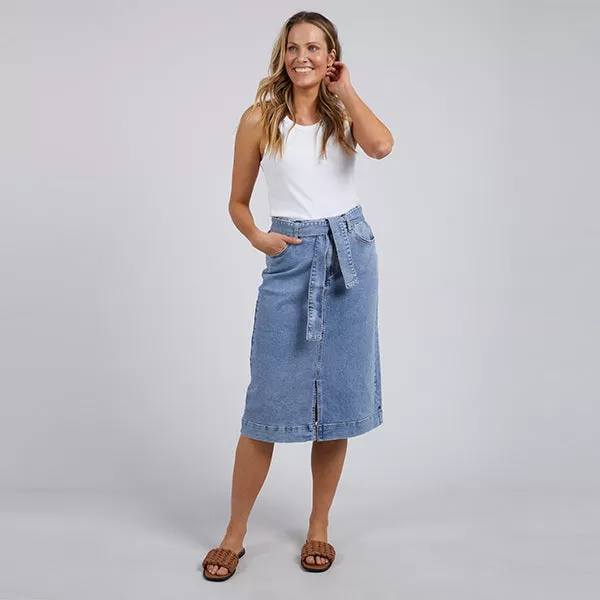 Emily Denim Skirt - Light Blue Wash