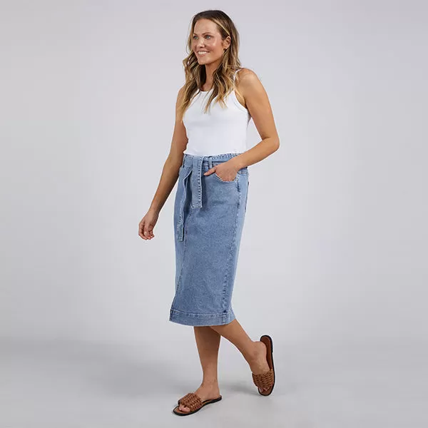 Emily Denim Skirt - Light Blue Wash