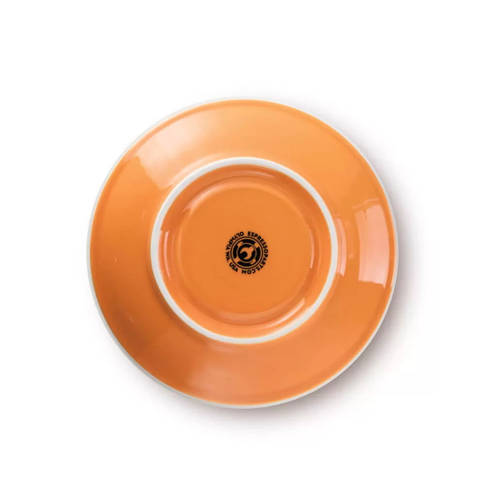 Espresso Parts Porcelain Cappuccino Cup & Saucer - Orange (6oz/195ml)