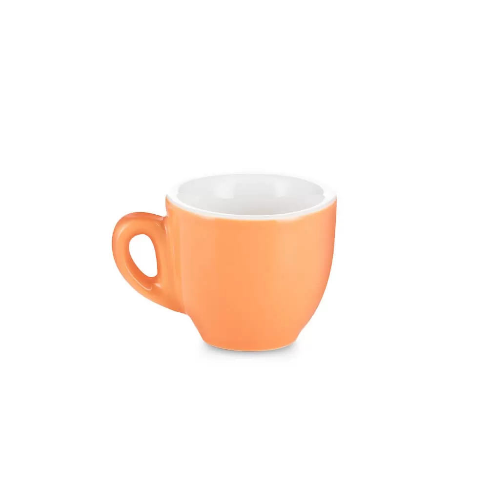 Espresso Parts Porcelain Espresso Cup & Saucer - Orange (2oz/70ml)