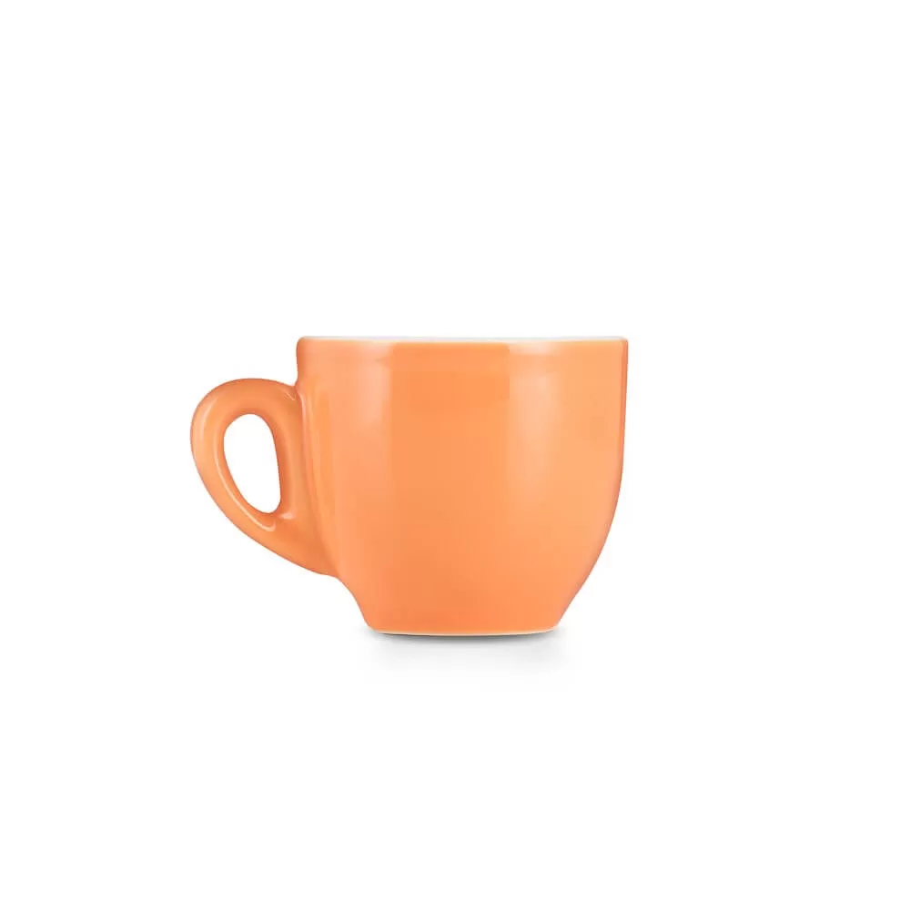 Espresso Parts Porcelain Espresso Cup & Saucer - Orange (2oz/70ml)