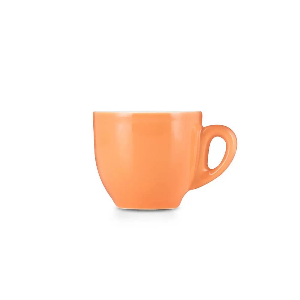 Espresso Parts Porcelain Espresso Cup & Saucer - Orange (2oz/70ml)