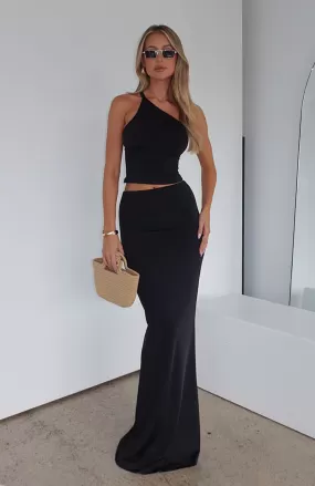 Ex Best Friend Maxi Skirt Black