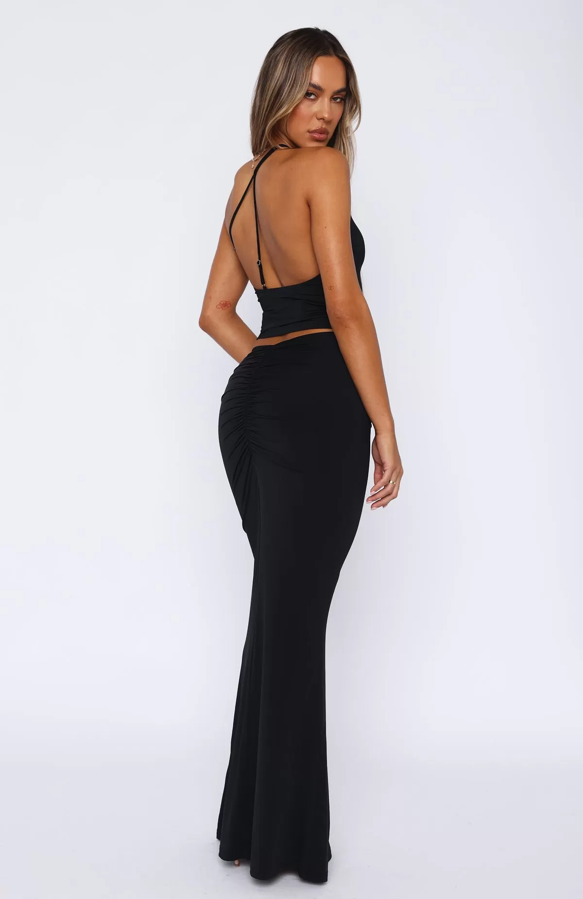 Ex Best Friend Maxi Skirt Black