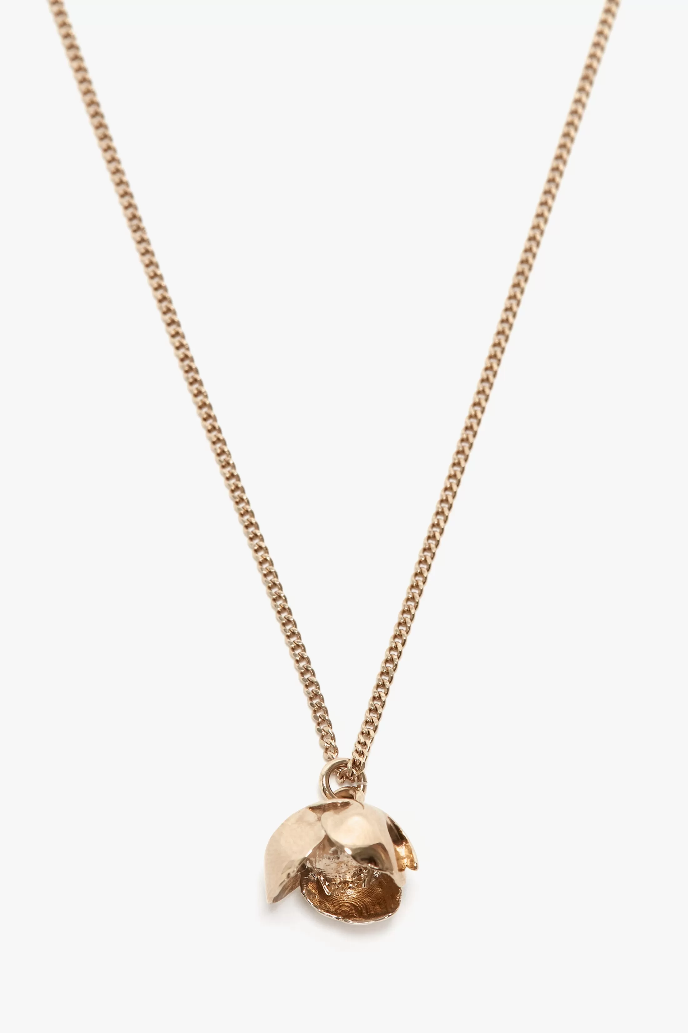 Exclusive Camellia Flower Necklace In Gold