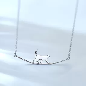 Fresh Accessories - Cat Stroll Sterling Silver Necklace