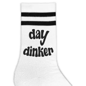 Funny Pickleball Crew Socks for the Day Dinker