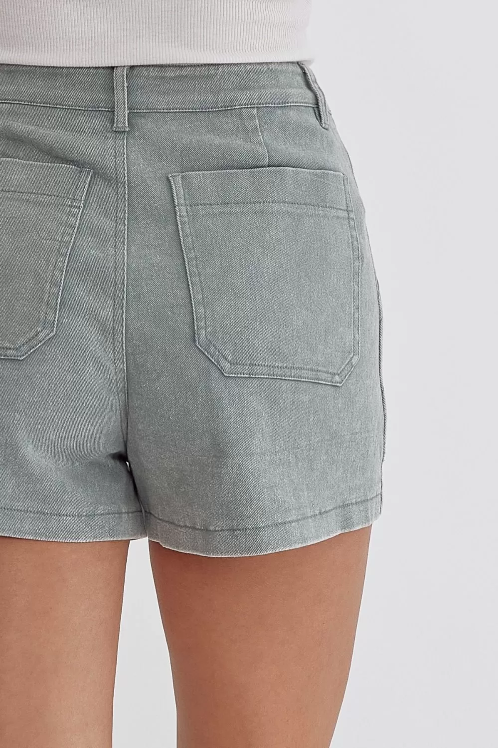 High Waisted Denim Shorts