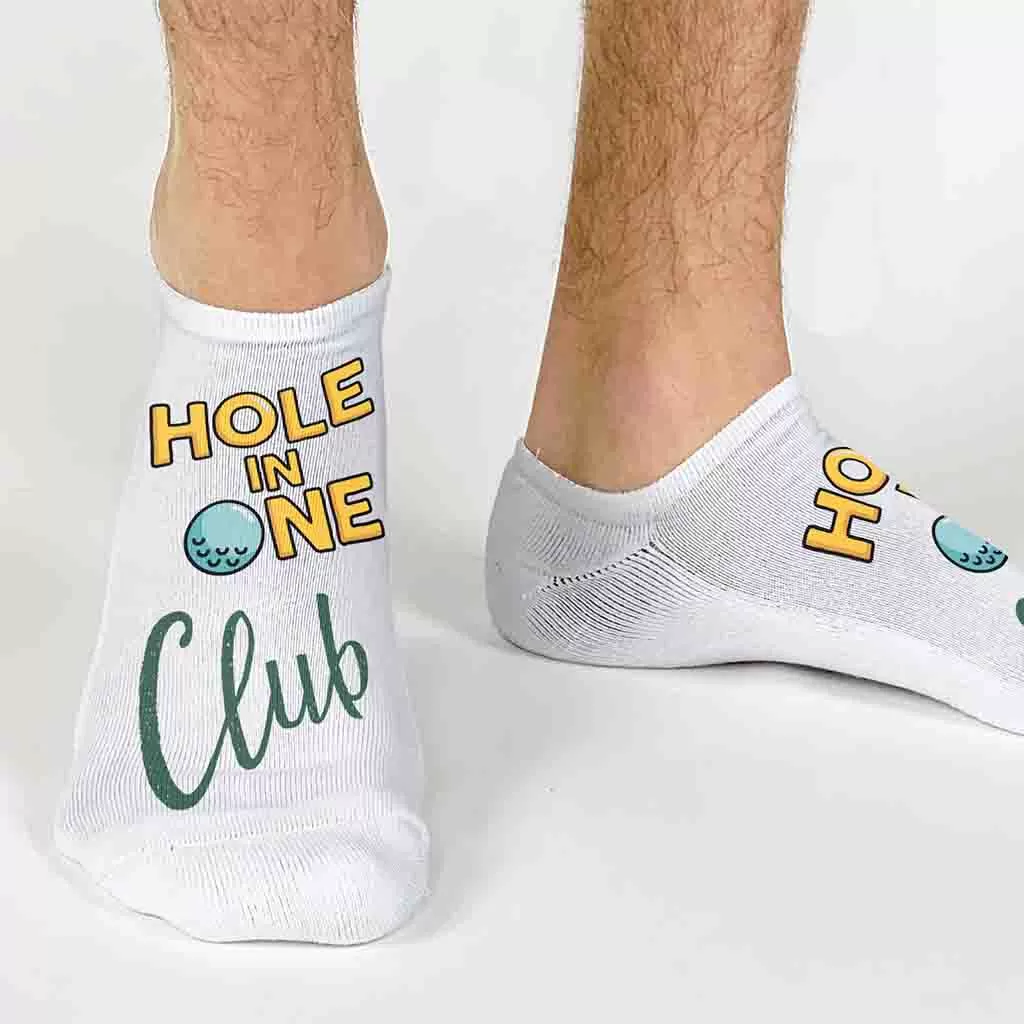 Hole in One Club No Show Socks for Him and Her