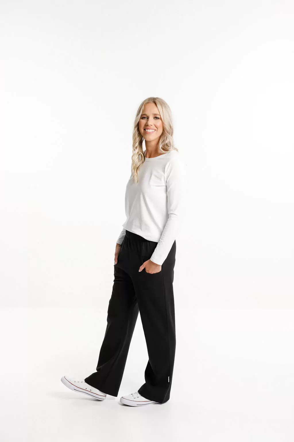 Home-lee Avenue Pants - wide leg Black X