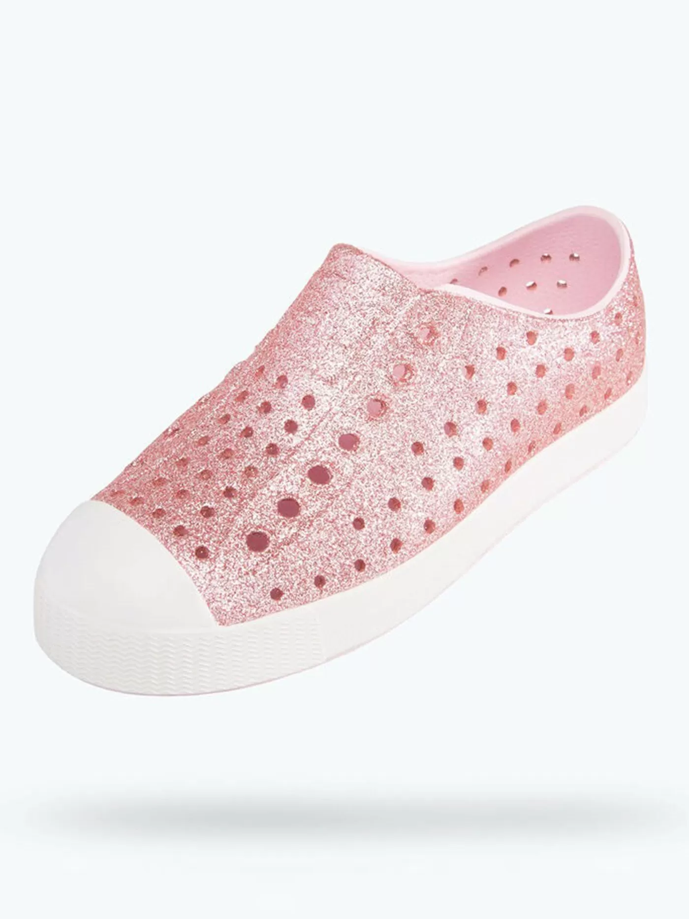 Jefferson Bling Milk Pink Bling/Shell White Shoes (Little Kids)