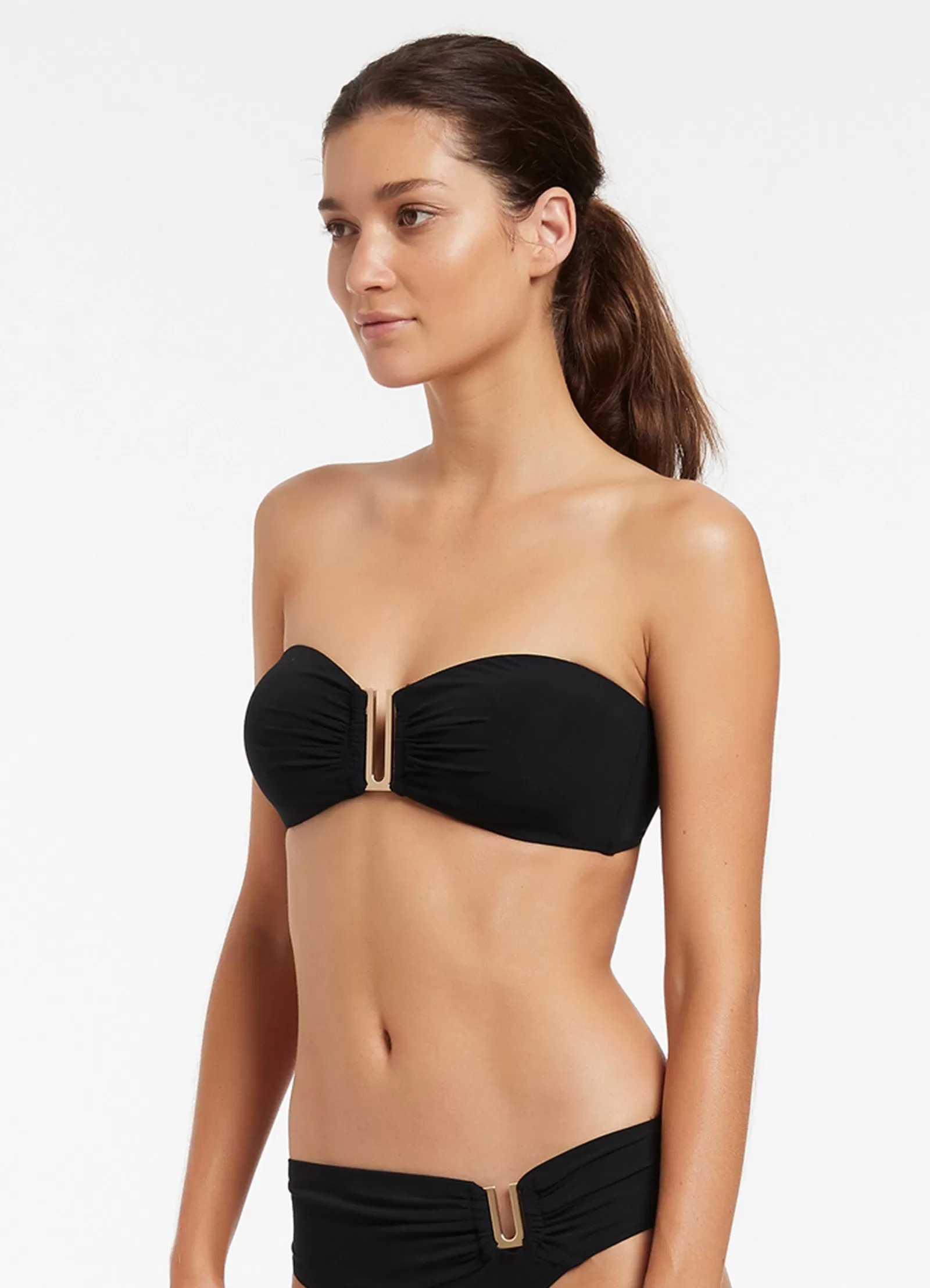 Jetset Bandeau Bikini Top - Black