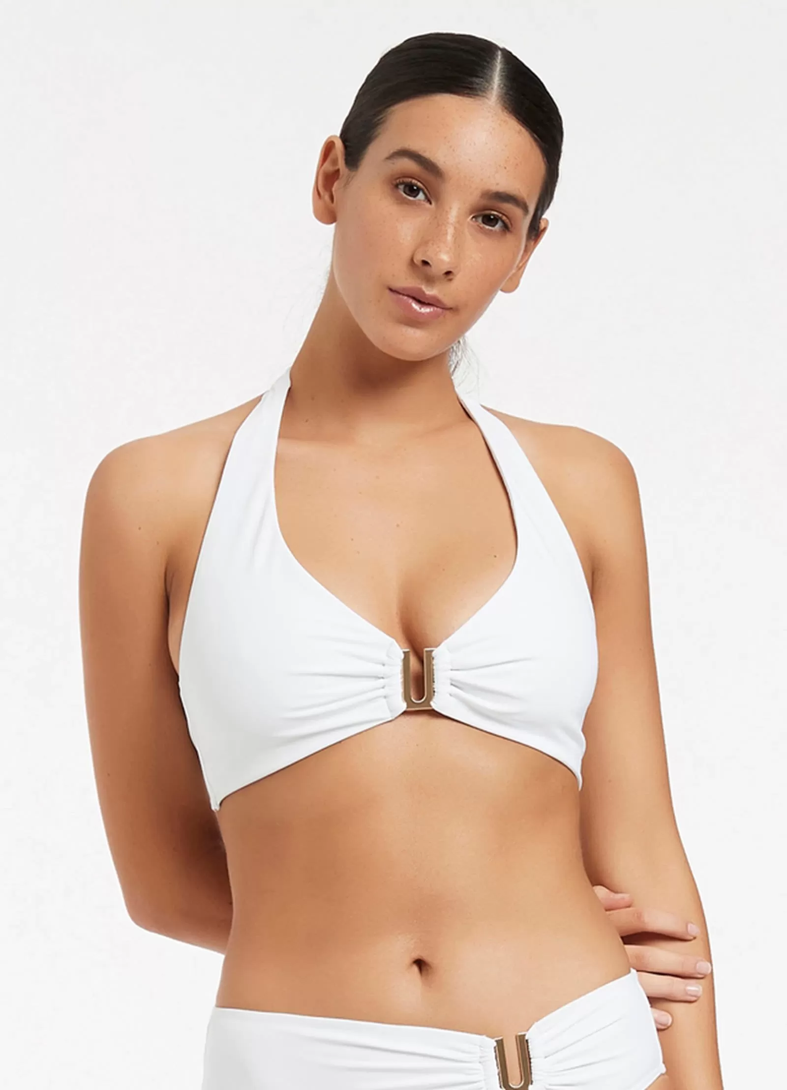 Jetset D-Dd Halter Top - White