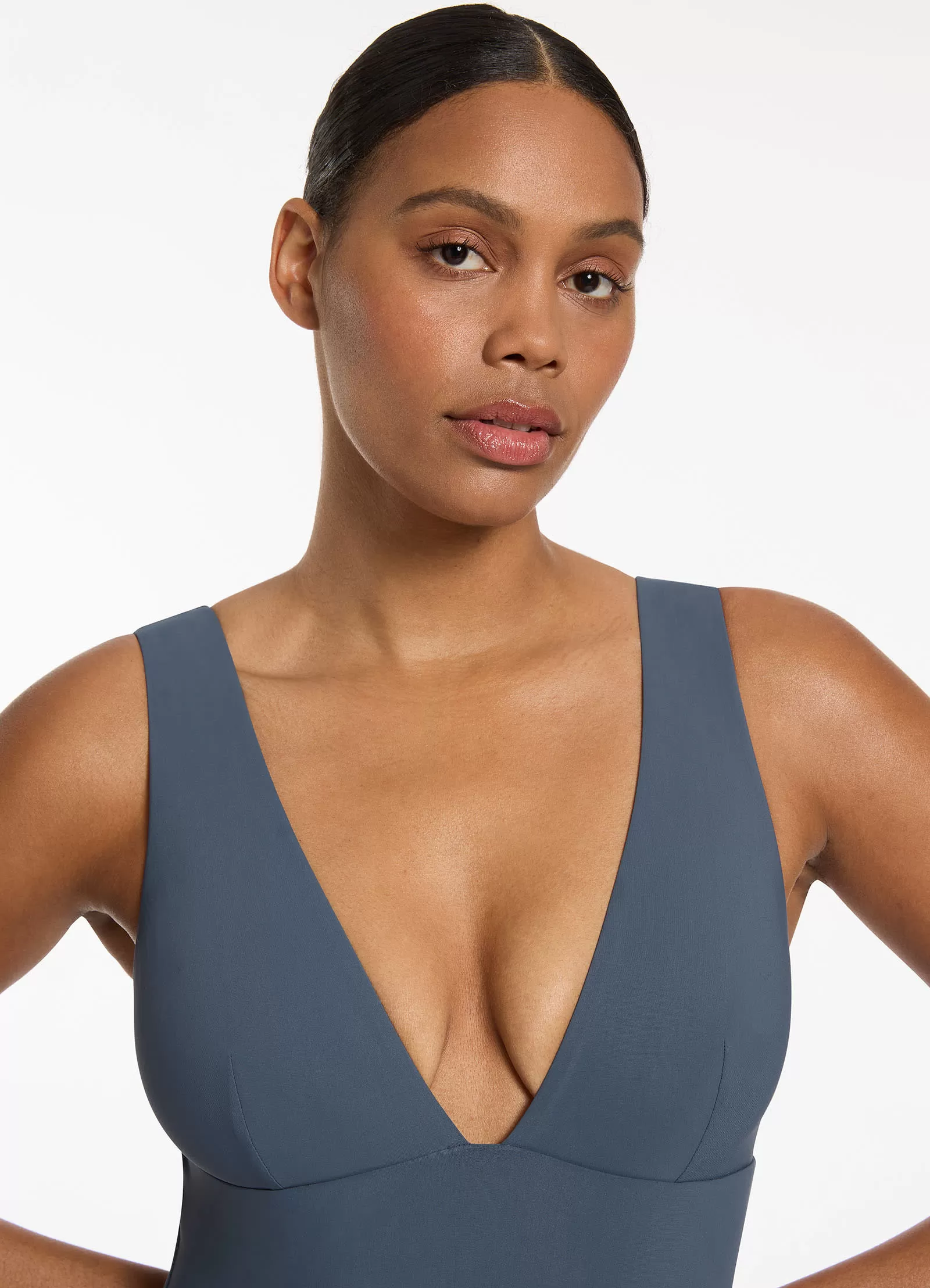 Jetset Plunge One Piece - Steel Blue