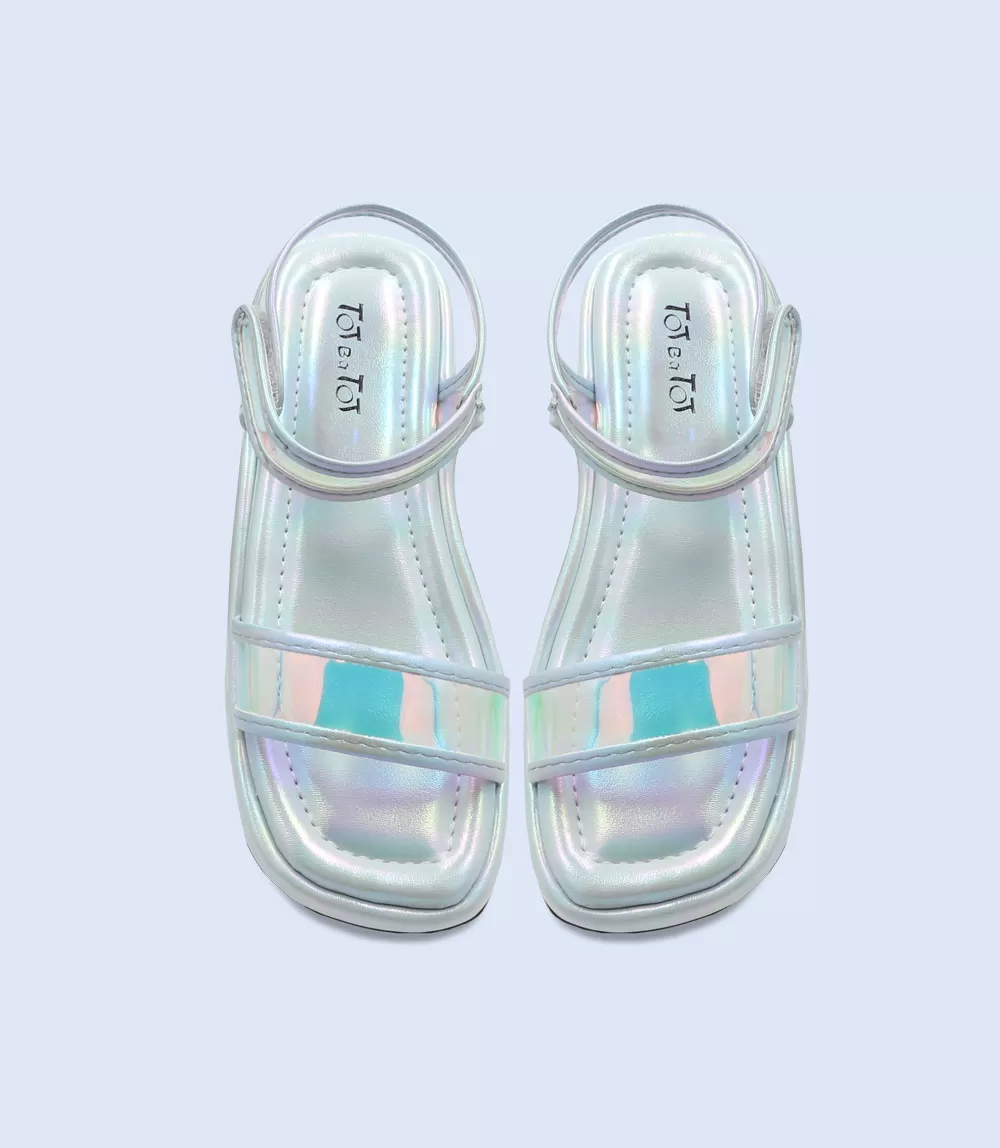 KG0111-SILVER-Girls Sandals