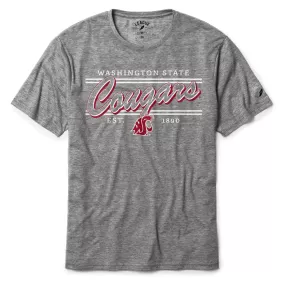 League Mens Washington State Grey Short Sleeve