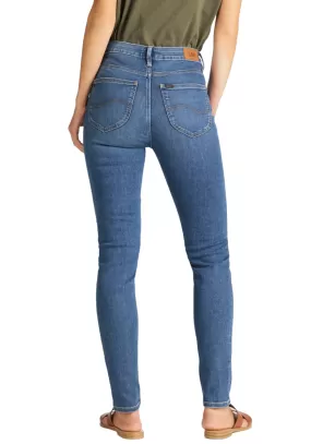 Lee Scarlett High In women's jeans trousers L626DUIW light blue