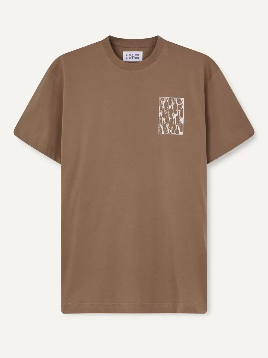 Libertine Beat Bottles 1868 T-shirts Taupe