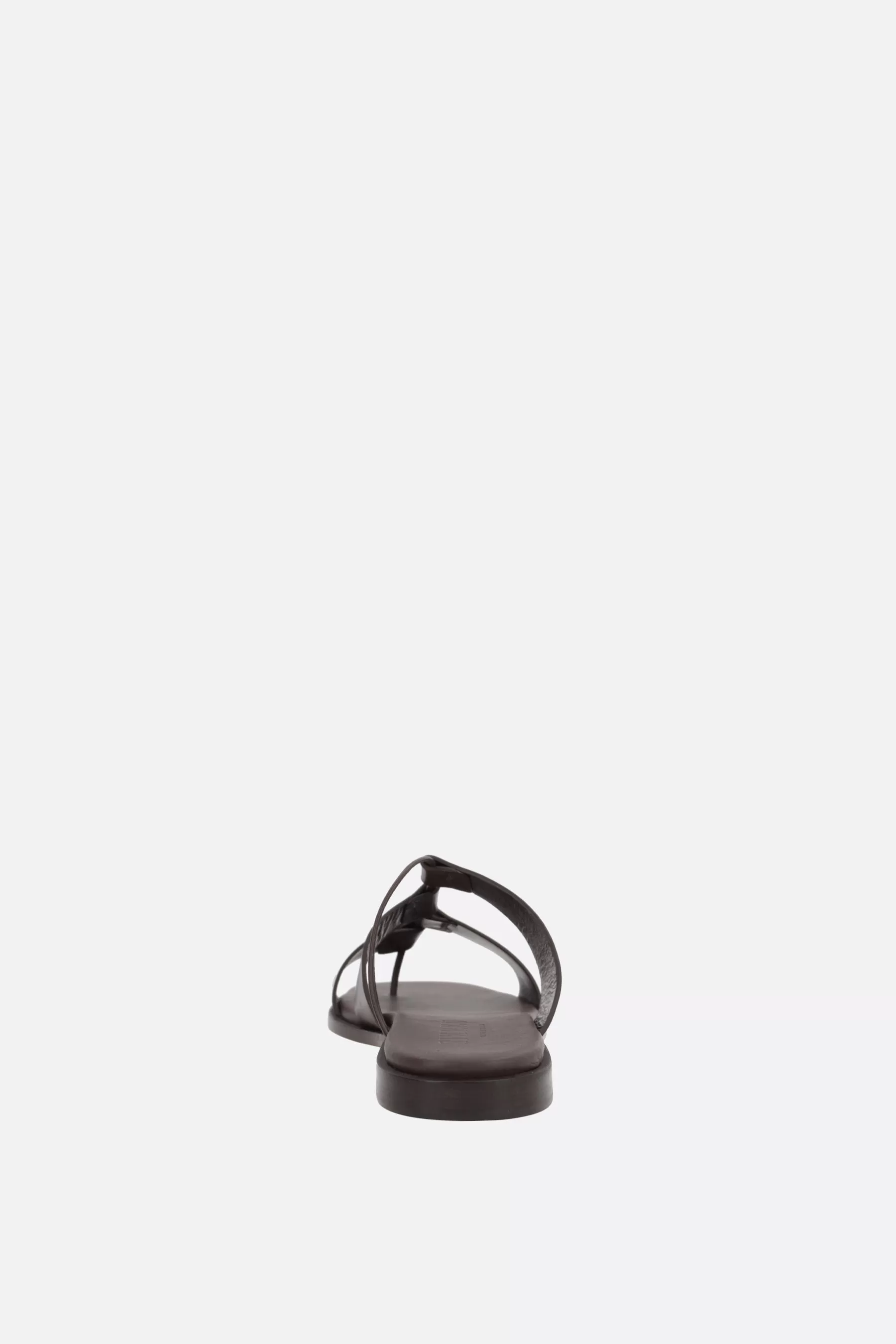 Lina smooth leather thong sandals